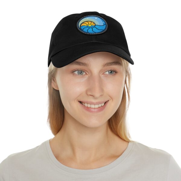 Dad Hat with Leather Patch (Round) - Image 18
