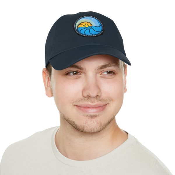 Dad Hat with Leather Patch (Round) - Image 33