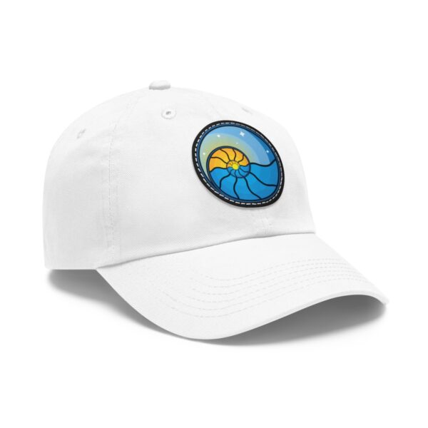 Dad Hat with Leather Patch (Round) - Image 2