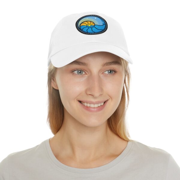 Dad Hat with Leather Patch (Round) - Image 4