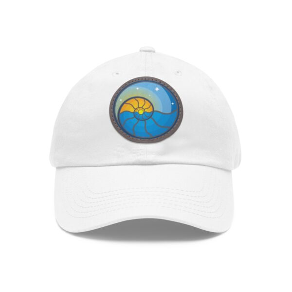 Dad Hat with Leather Patch (Round) - Image 8