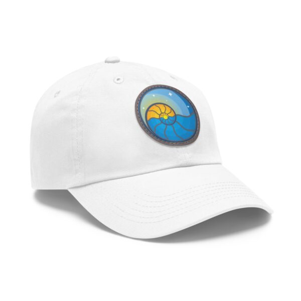 Dad Hat with Leather Patch (Round) - Image 9