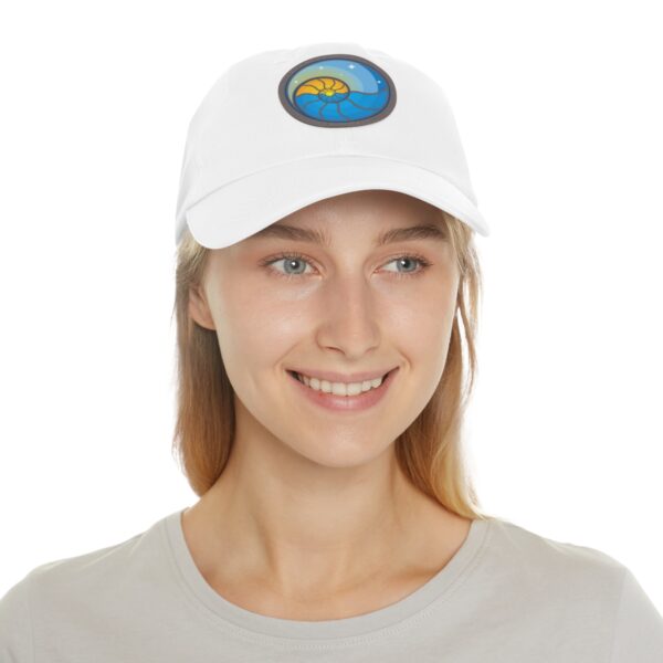 Dad Hat with Leather Patch (Round) - Image 11